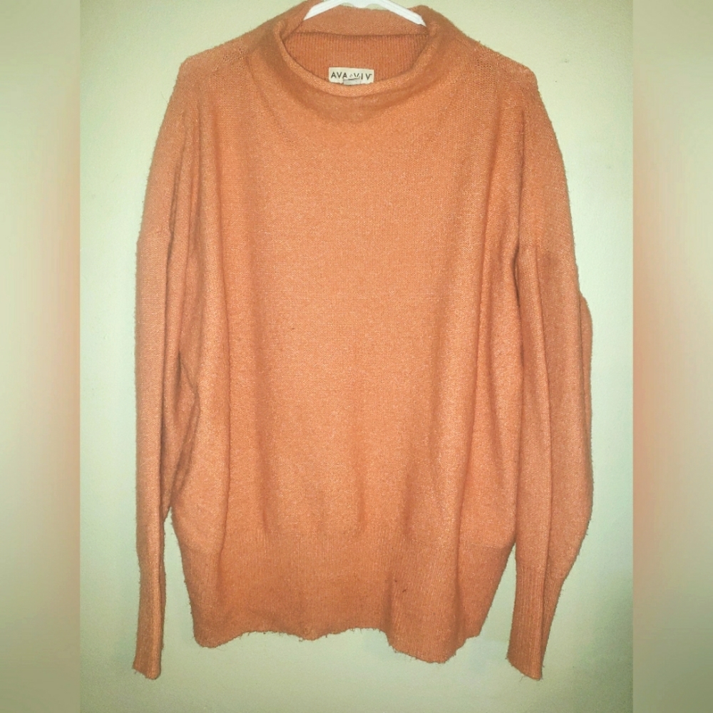 Ava Viv 1X Soft Comfy Oversized Sweater